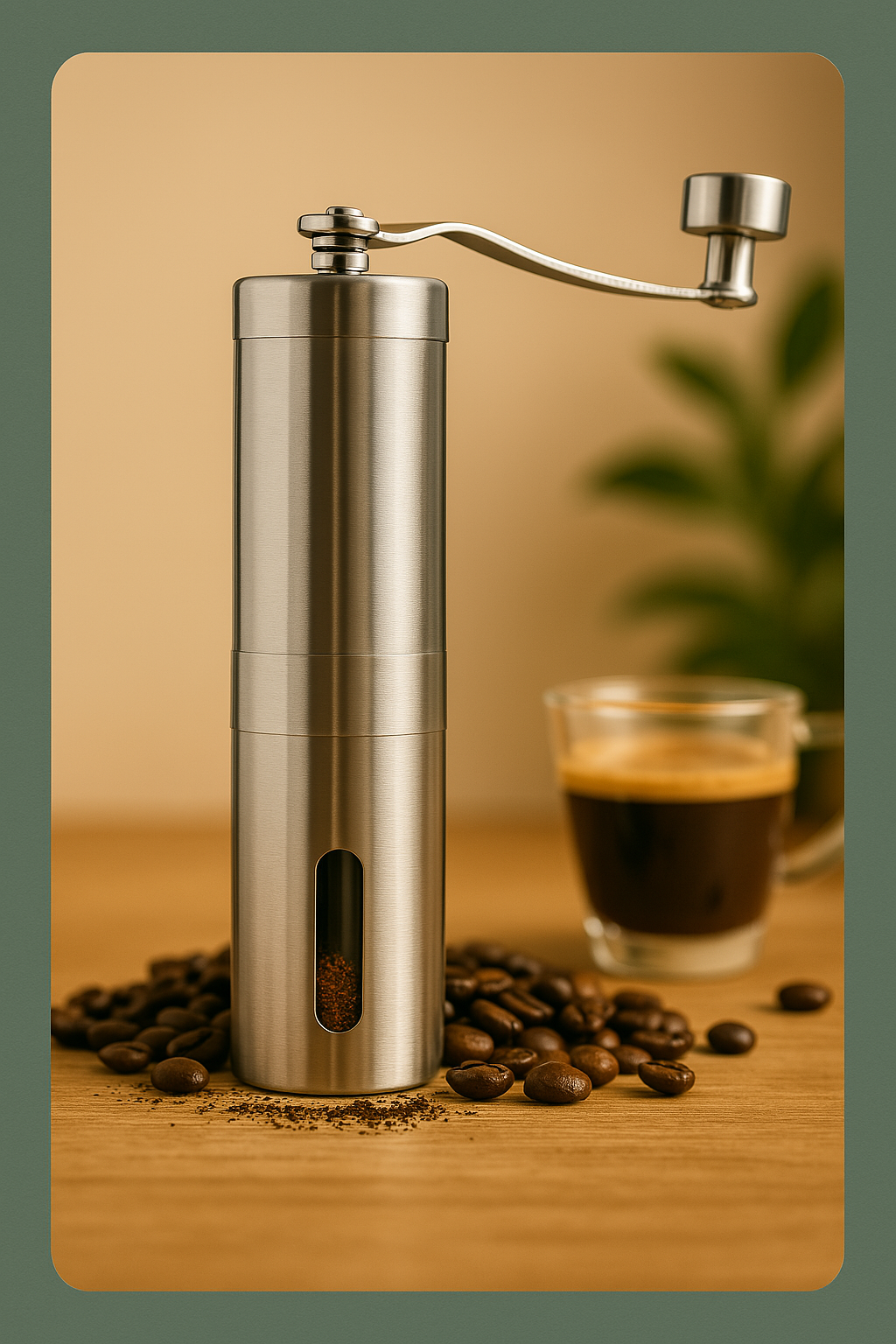 Stainless Steel Manual Coffee Grinder
