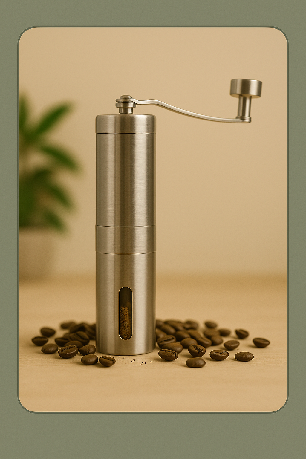 Stainless Steel Manual Coffee Grinder