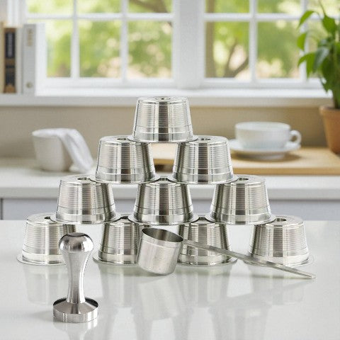 Aldi K-fee, Caffitaly & Verismo Ten Pack with FREE Tamper and Scoop