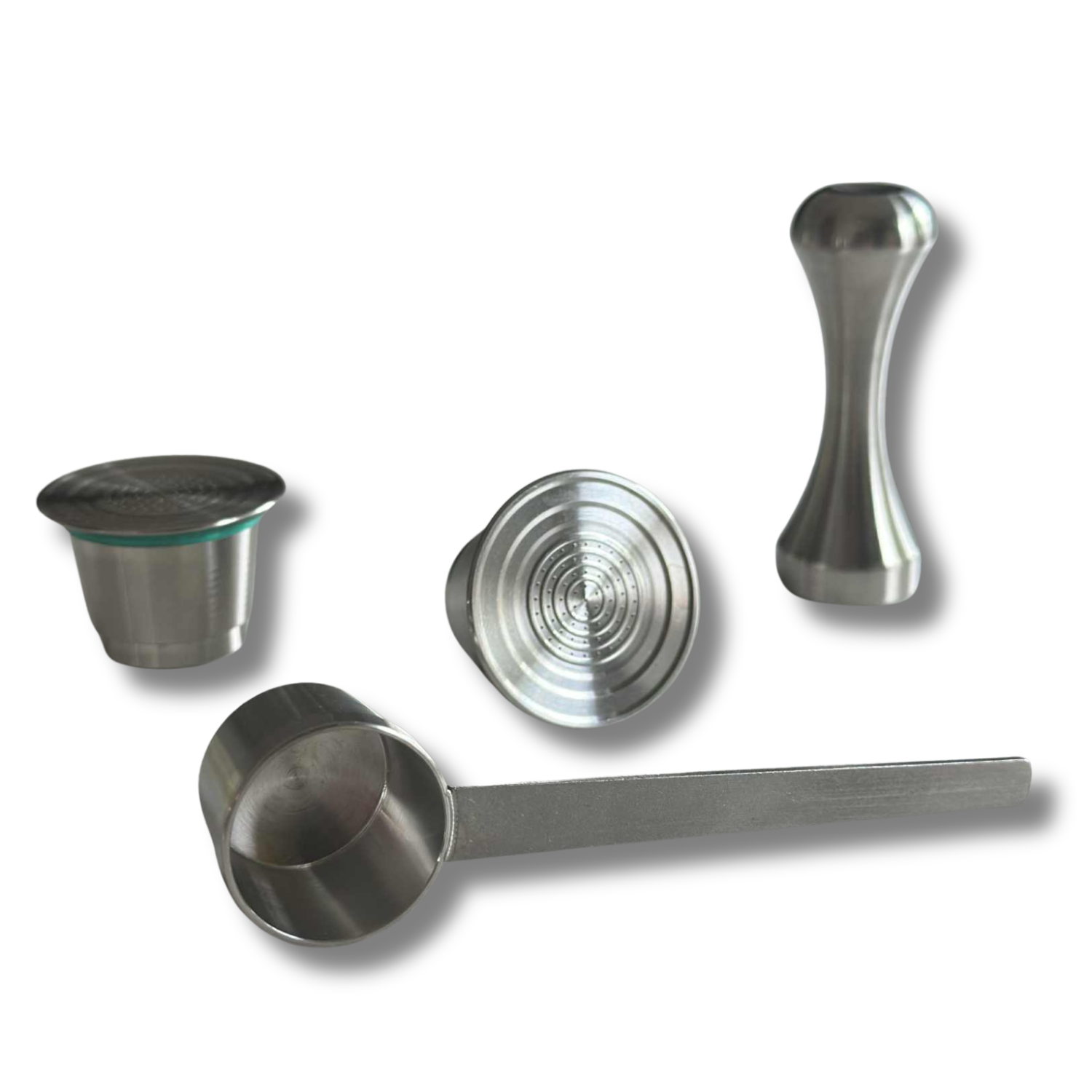 Reusable Coffee Pod for Nespresso - 2 Pack, Tamper and Scoop