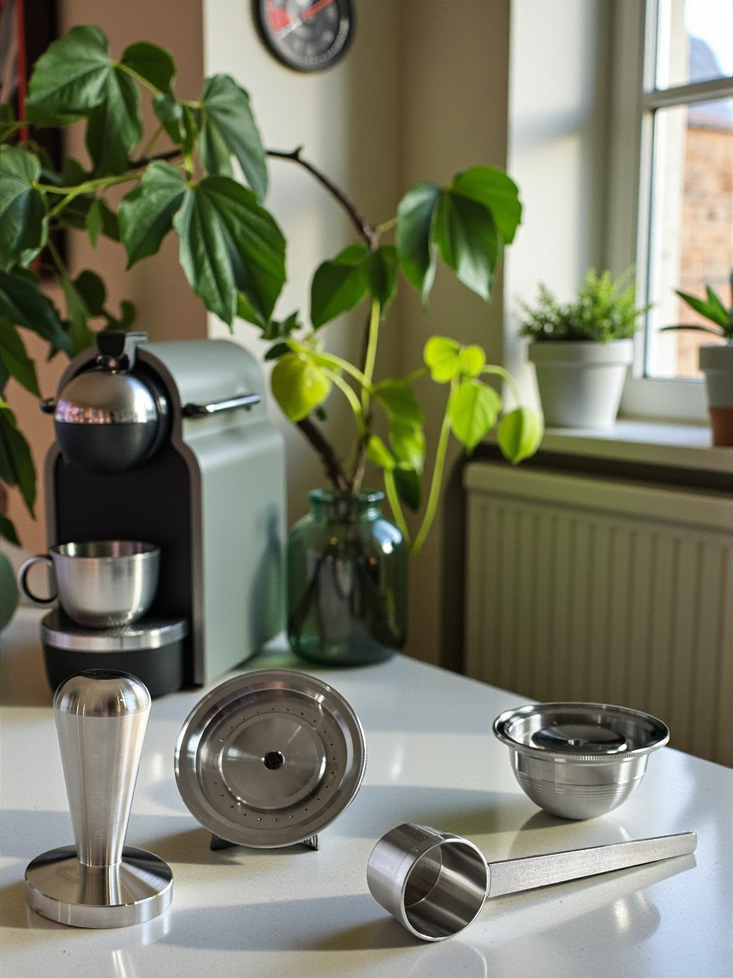 Nespresso Vertuo Plus Two Pack with Tamper & Scoop