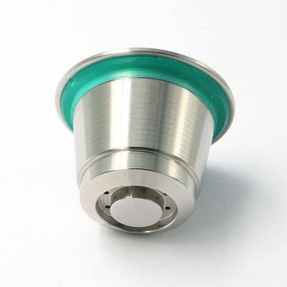 Reusable stainless steel coffee capsule for Nespresso® machines