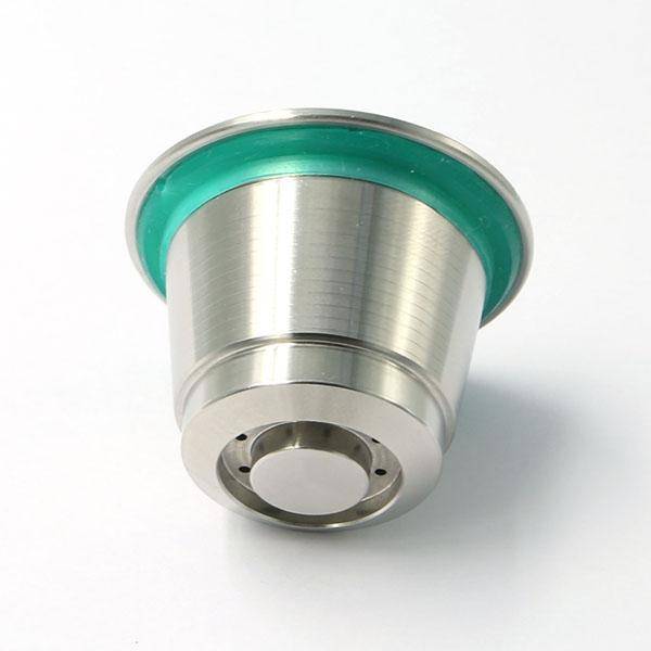 Reusable stainless steel coffee capsule for Nespresso® machines