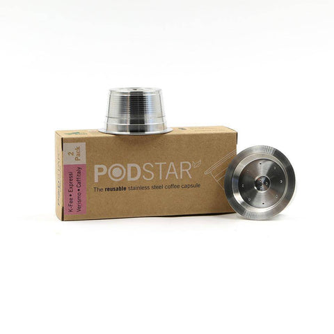 Image of Pod Star Aldi K-Fee, Caffitaly, Verismo Reusable Stainless Steel Coffee Capsule