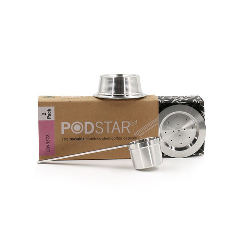 Image of Pod Star Reusable coffee pods for Lavazza